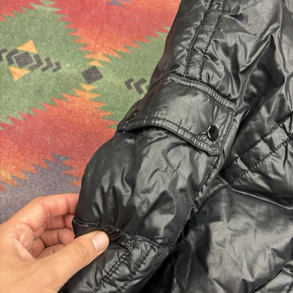 Vintage United Parcel Service UPS Jacket Men's XL Black Puffer Quilted Bomber